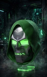 Doctor Doom LED Helmet Bust LED Light