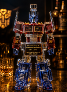 Transformers Generation 1 42nd Anniversary Optimus Prime Inspired Whiskey Decanter Peter Cullen