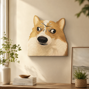 Doge Shiba Inu Meme Face Wall Clock 2 Doge Shiba Inu Meme Face Wall Clock