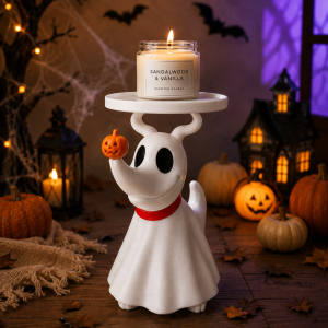 Disney The Nightmare Before Christmas Zero Ghost Dog 3-Wick Candle Holder Base